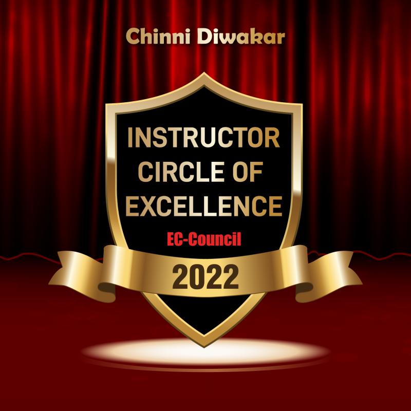 Instructor Circle Of Excellence 2022 certificate