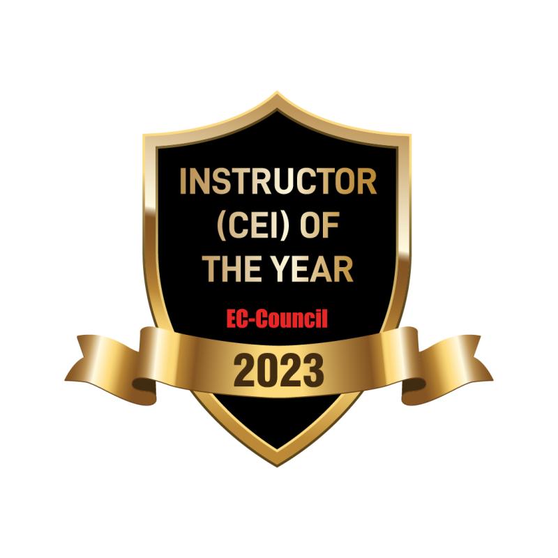 Instructor Of The Year 2023 certificate
